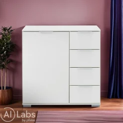 MID.YOU Kommode NADJA-201 weiss Hot