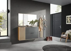 Dieter Knoll Kommode Riva anthrazit, eichefarbig Outlet