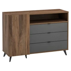 one Kommode Stein nussbaumfarbig New