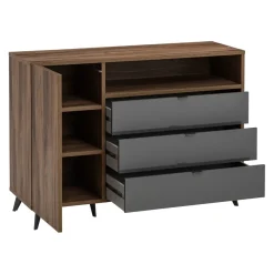 one Kommode Stein nussbaumfarbig New
