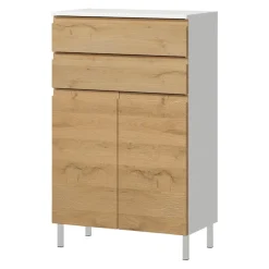 MID.YOU Kommode Torrance grandson-eiche-nb., weiss Discount