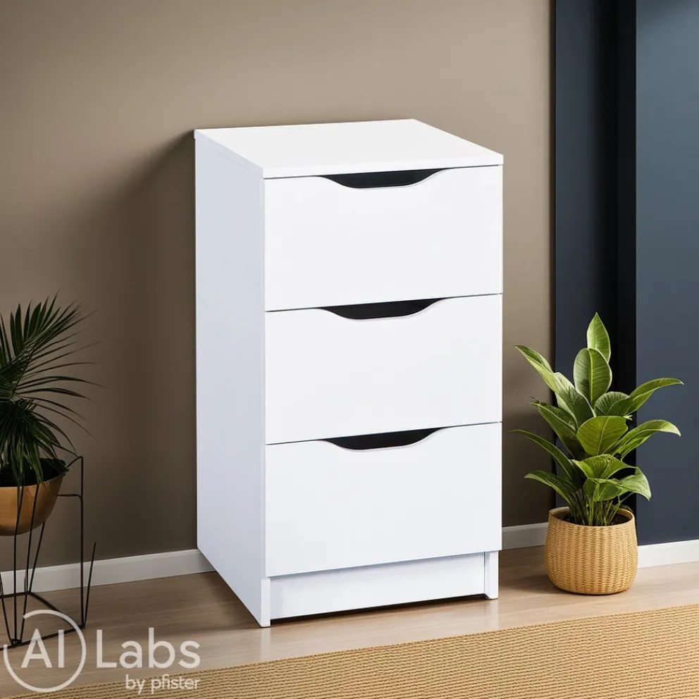 MID.YOU Kommode Westphalen-506 weiss Discount