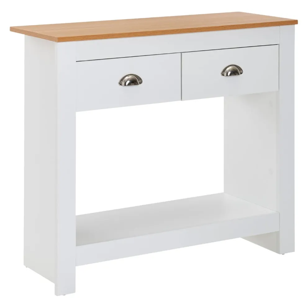 MID.YOU Konsole Eiche weiss Discount