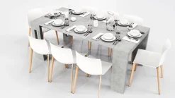 Sikelia Konsole Living betongrau, weiss Outlet
