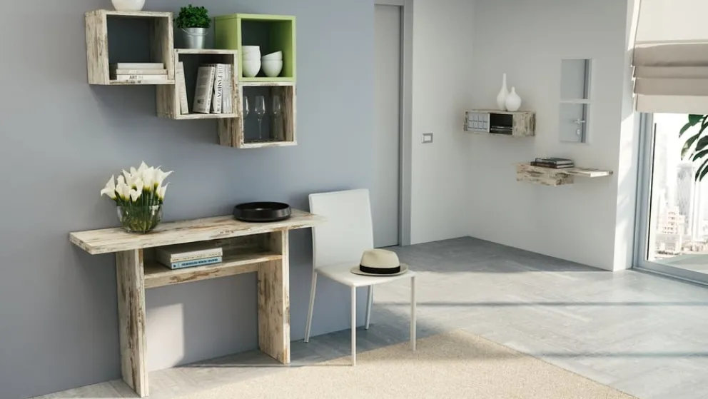 Sikelia Konsole Living beige, weiss Discount