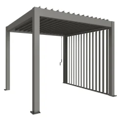 Biohort Lamellenseitenwand GR. 3x3 quarzgrau New