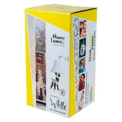 Happy Lamps LED Tischleuchte Wolle braun, dunkelrot, weiss Sale