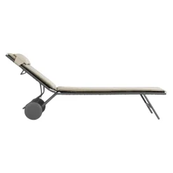 Lafuma Mobilier Liegestuhl Hedona beige New
