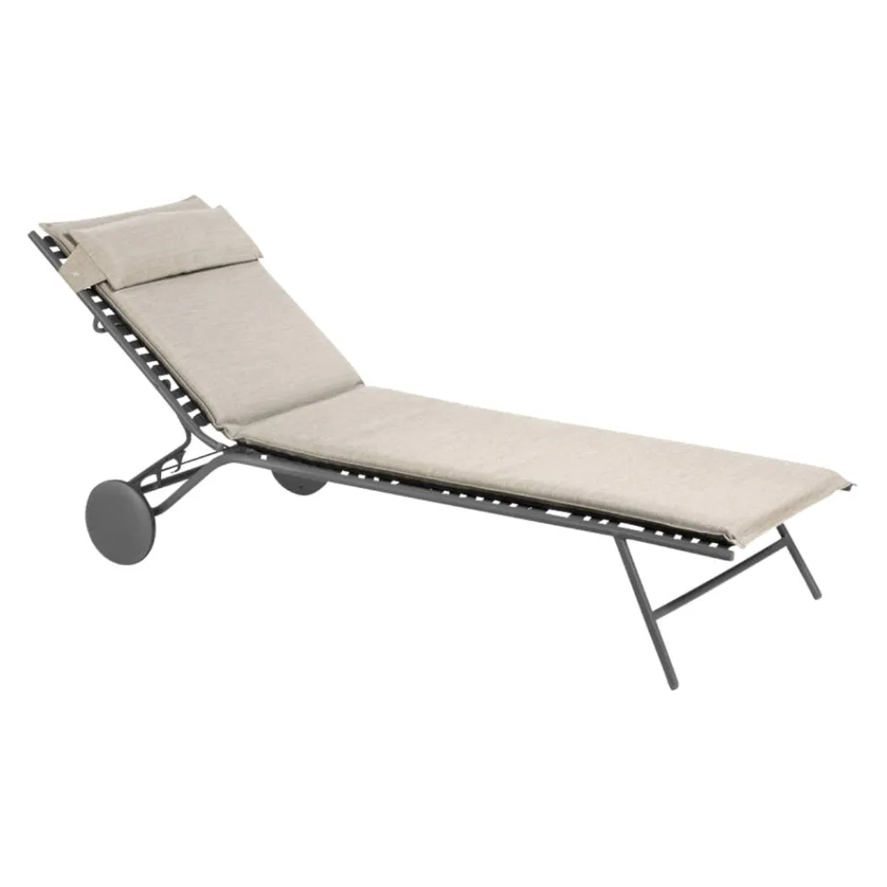 Lafuma Mobilier Liegestuhl Hedona beige New