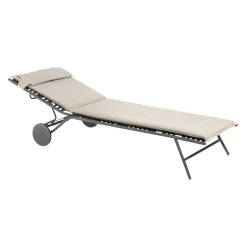 Lafuma Mobilier Liegestuhl Hedona beige New