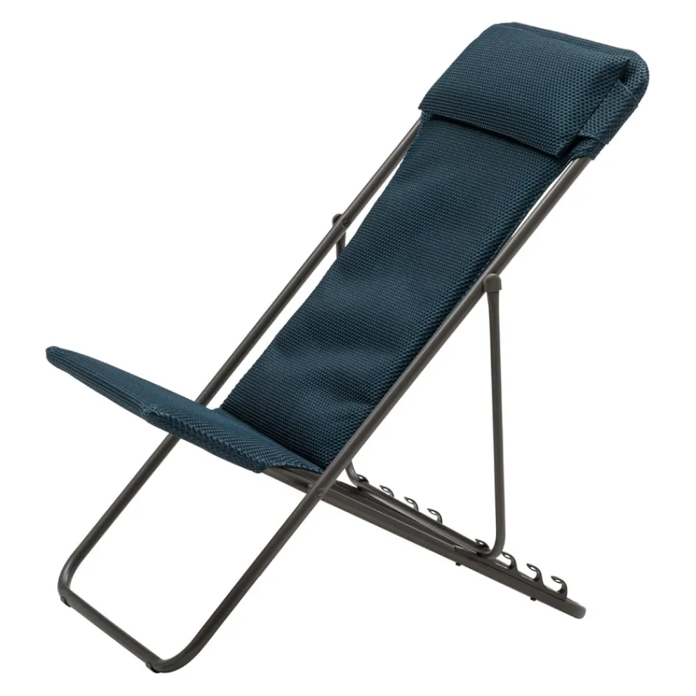 Lafuma Mobilier Liegestuhl Maxi Transat dunkelblau New