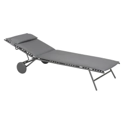 Lafuma Mobilier Liegestuhl Miami grau Online