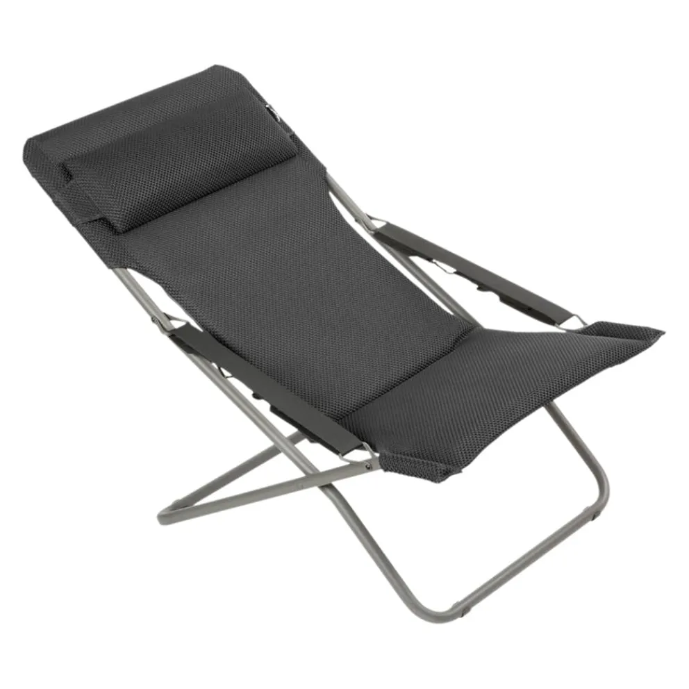 Lafuma Mobilier Liegestuhl Transabed dunkelgrau Hot