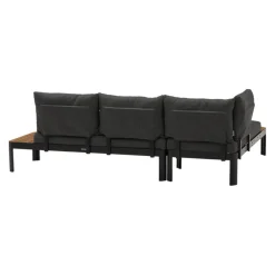 Johann Jakob Lounge Boracay grau, schwarz, teakfarbig Best