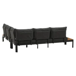 Johann Jakob Lounge Boracay grau, schwarz, teakfarbig Sale