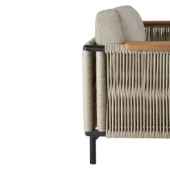 Ethnicraft Lounge Corbey beige, braun, schwarz New
