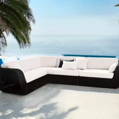 Cane-line Lounge Element Savannah Black, white YSN94 Sale
