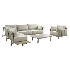 edy&liv Lounge Vaia beige, weissgrün Outlet
