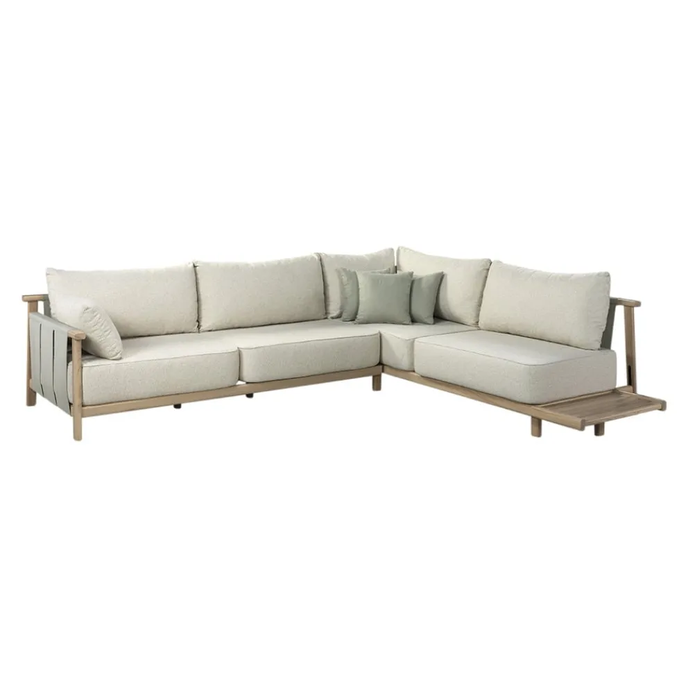 edy&liv Lounge Vaia beige, weissgrün New