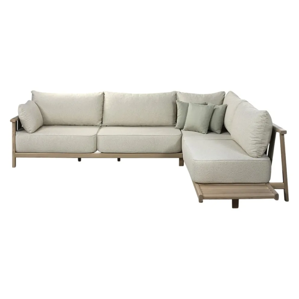edy&liv Lounge Vaia beige, weissgrün New