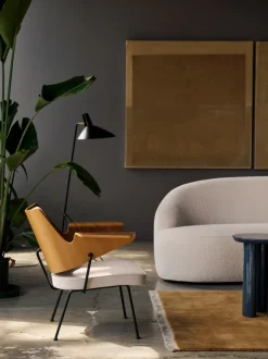 &Tradition Loungesessel RFH beige, braun, schwarz Discount