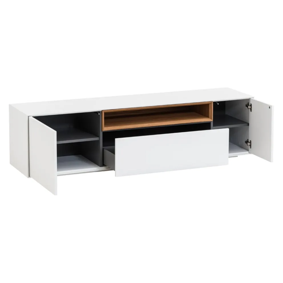 atelier pfister Lowboard Amden anthrazit, eichefarbig, weiss Clearance