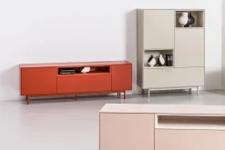 atelier pfister Lowboard Amden Ameisenrot, Ziegelrot, anthrazit New