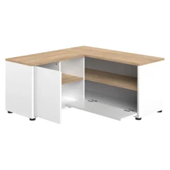 Temahome Lowboard ANGLE eichefarbig, weiss New