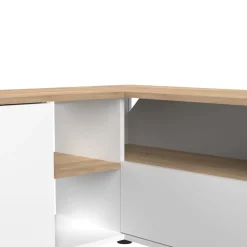 Temahome Lowboard ANGLE eichefarbig, weiss New