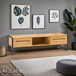 Lomoco Lowboard Atelier eichefarbig