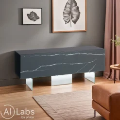 Lago Lowboard 36E8 Xglass marquina, nero New