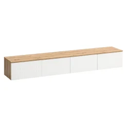 BYYU Lowboard Kleo eichefarbig, weiss