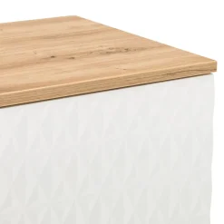 BYYU Lowboard Kleo eichefarbig, weiss