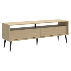 Temahome Lowboard LAKE eichefarbig, schwarz Clearance