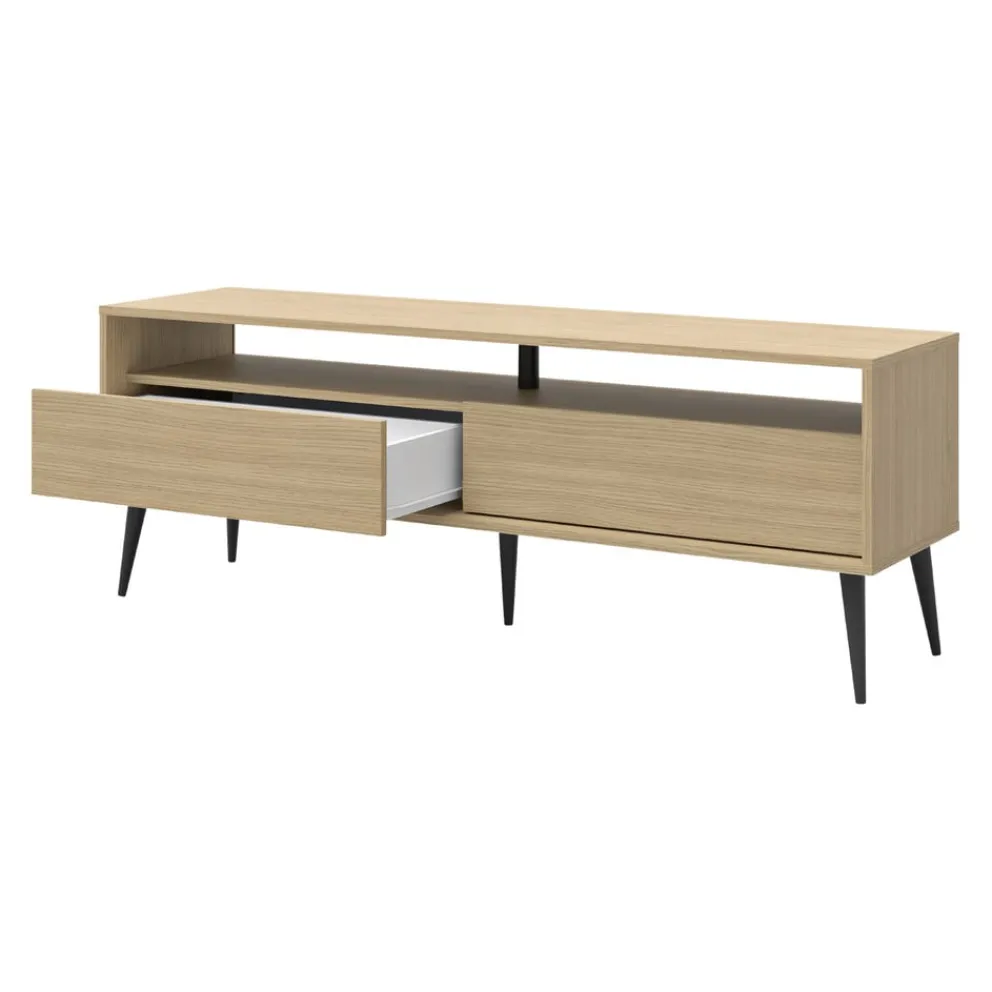 Temahome Lowboard LAKE eichefarbig, schwarz Clearance