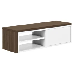 Temahome Lowboard Movida nussbaumfarbig, weiss New