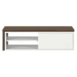 Temahome Lowboard Movida nussbaumfarbig, weiss New