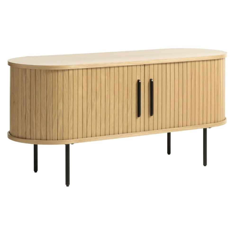 Lomoco Lowboard Nola eichefarbig, schwarz Discount