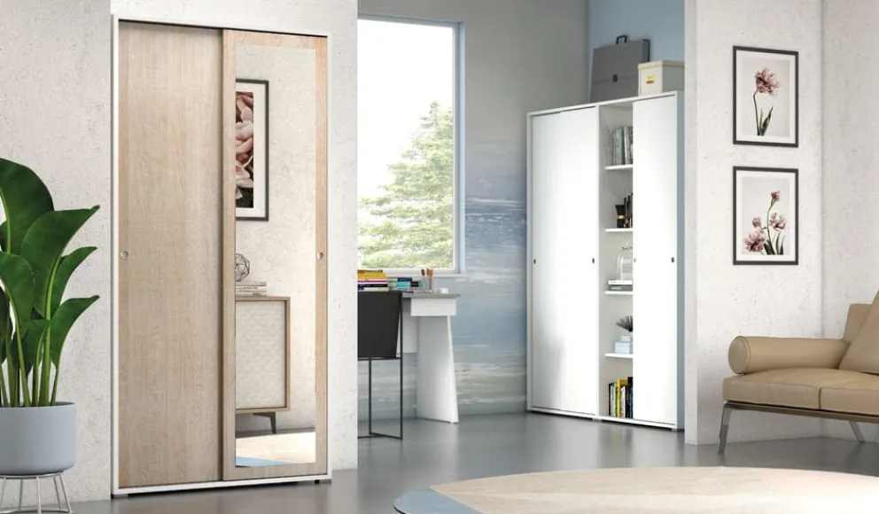Sikelia Mehrzweckschrank Clean eichefarbig, weiss Outlet