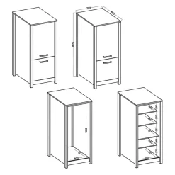 MID.YOU Mehrzweckschrank Sicilia weiss Sale