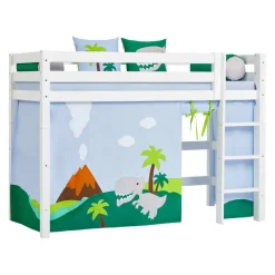 Hoppekids Mittelhochbett Einlegerahmen HS-Luxury weiss New