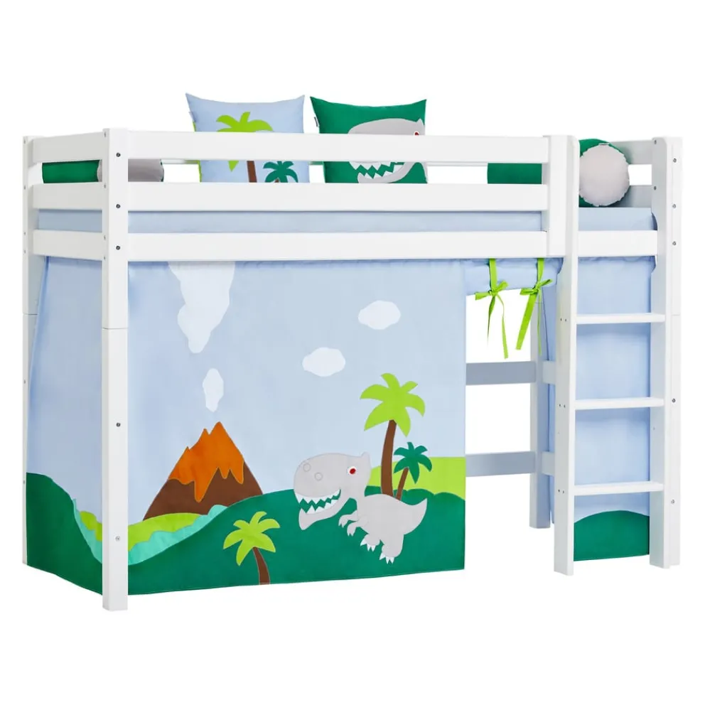 Hoppekids Mittelhochbett Einlegerahmen HS-Luxury weiss New