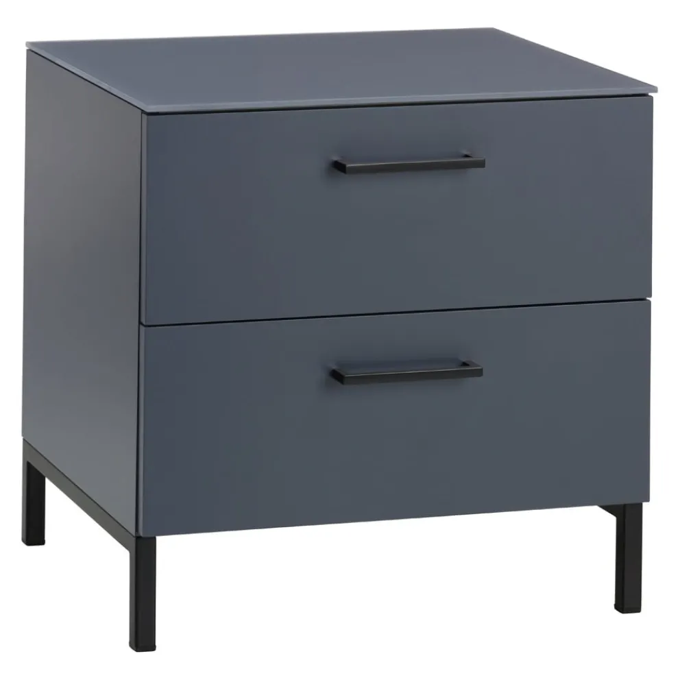 BYYU Nachttisch Garda 7015 schiefergrau New