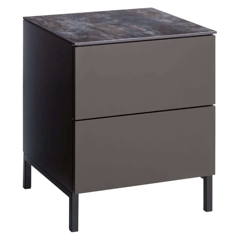 BYYU Nachttisch Garda 8019 graubraun Discount