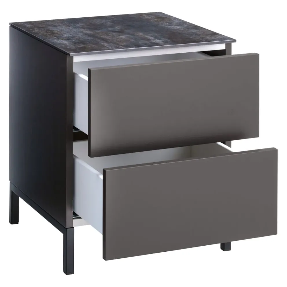 BYYU Nachttisch Garda 8019 graubraun Discount