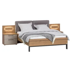 Dieter Knoll Nachttisch Gent eichefarbig, taupe Sale