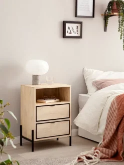 MID.YOU Nachttisch Mango hellbraun Outlet