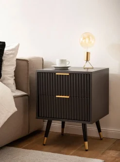 MID.YOU Nachttisch Modern schwarz Hot