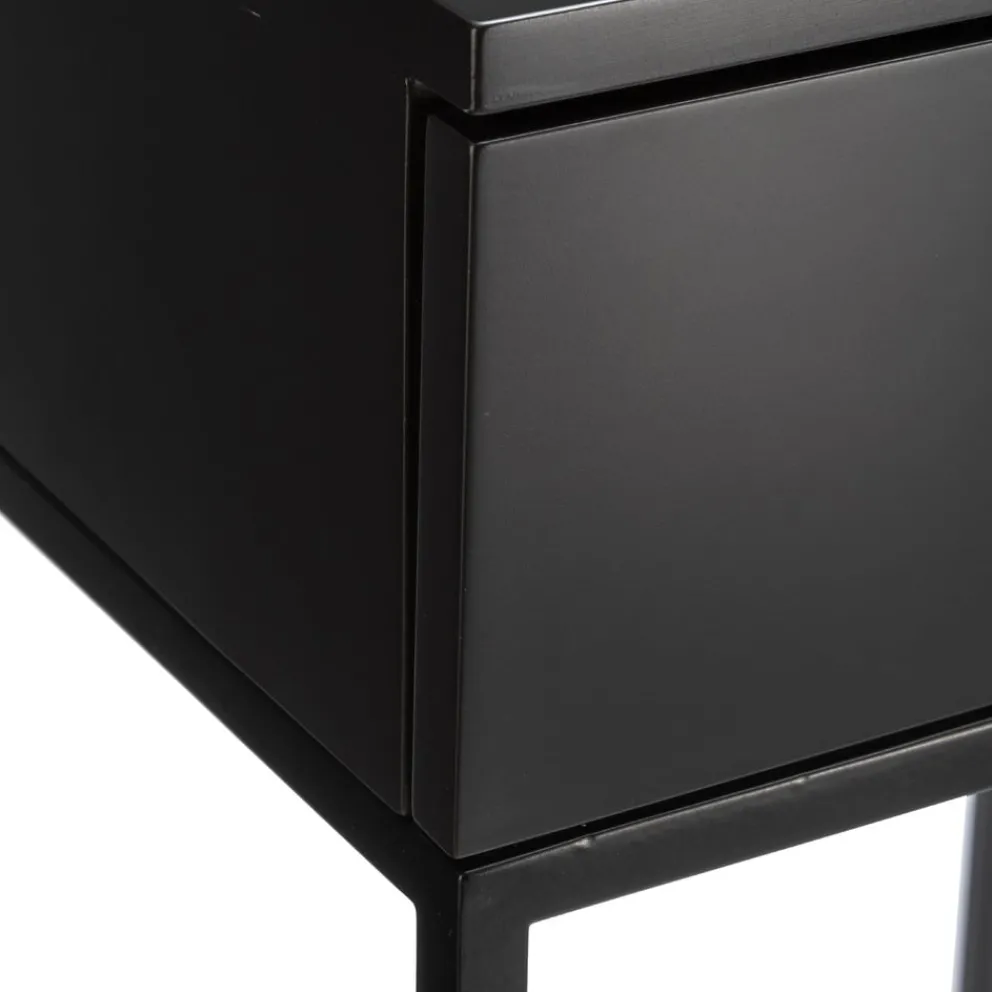 TRINATURA Nachttisch Neka schwarz Discount