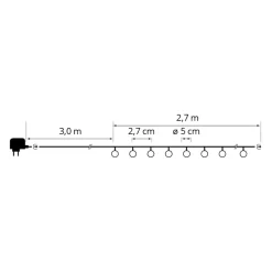 STT Outdoor Lichterkette Solar Light schwarz Discount